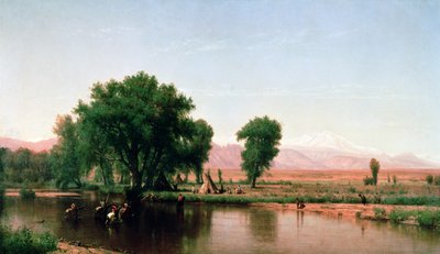 Crossing the Ford, Platte River, Colorado by Thomas Worthington Whittredge